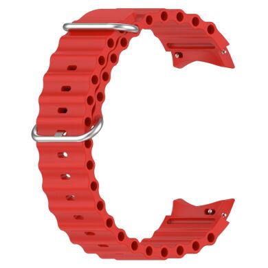 Ремінець Deexe Ocean Strap для Samsung Galaxy Watch 4 / 5 / 6 / 7 / FE (40mm) - Red