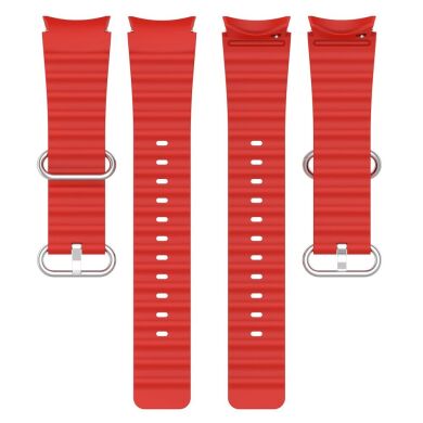 Ремінець Deexe Ocean Strap для Samsung Galaxy Watch 4 / 5 / 6 / 7 / FE (40mm) - Red