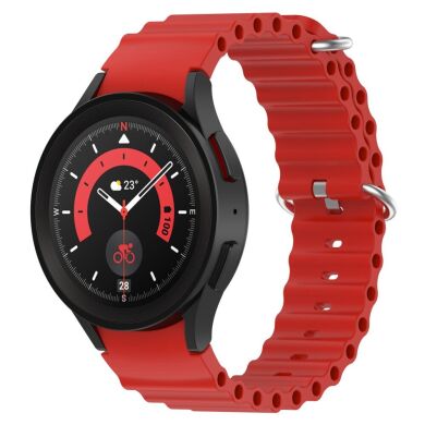 Ремінець Deexe Ocean Strap для Samsung Galaxy Watch 4 / 5 / 6 / 7 / FE (40mm) - Red