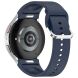 Ремешок Deexe Silicone Band для Samsung Galaxy Watch 4 / 4 Classic / 5 / 5 Pro / 6 / 6 Classic / 7 / FE - Midnight Blue. Фото 1 из 8