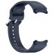 Ремешок Deexe Silicone Band для Samsung Galaxy Watch 4 / 4 Classic / 5 / 5 Pro / 6 / 6 Classic / 7 / FE - Midnight Blue. Фото 4 из 8