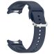 Ремешок Deexe Silicone Band для Samsung Galaxy Watch 4 / 4 Classic / 5 / 5 Pro / 6 / 6 Classic / 7 / FE - Midnight Blue. Фото 3 из 8