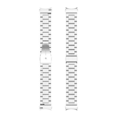 Ремінець Deexe Stainless Steel для Samsung Galaxy Watch 4 (40/44mm) / Watch 4 Classic (42/46mm) - Silver