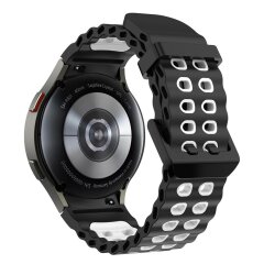 Ремінець KALEBOL Ocean Strap для Samsung Galaxy Watch 4 / 4 Classic / 5 / 5 Pro / 6 / 6 Classic / 7 / FE - Black / White