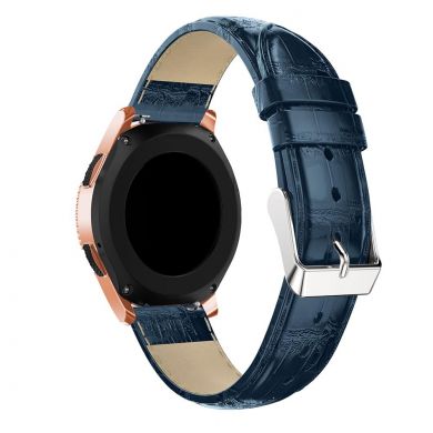 Ремешок UniCase Crocodile Texture для Samsung Galaxy Watch 42mm / Watch 3 41mm - Blue
