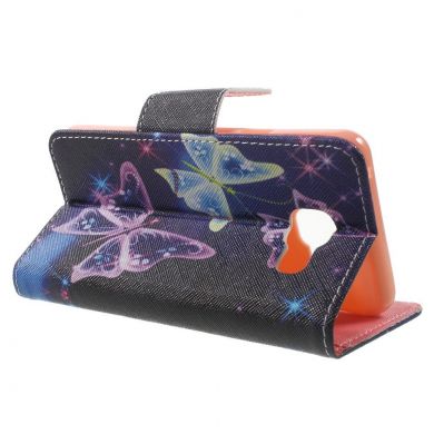 Чохол Deexe Color Wallet для Samsung Galaxy A3 2016 (A310), Butterfly Pattern