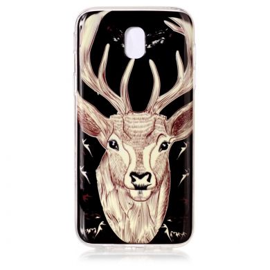 Силиконовый (TPU) чехол Deexe LumiCase для Samsung Galaxy J3 2017 (J330) - Elk