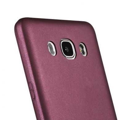 Силиконовый (TPU) чехол X-LEVEL Matte для Samsung Galaxy J7 2016 (J710) - Wine Red