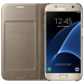 Чехол LED View Cover для Samsung Galaxy S7 (G930) EF-NG930PFEGRU - Gold. Фото 3 из 7