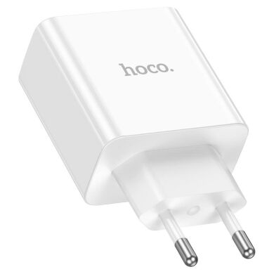 Сетевое зарядное устройство Hoco C108A PD35W + кабель Type-C to Lightning - White