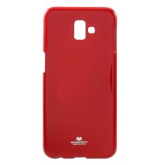Силиконовый чехол MERCURY Glitter Powder для Samsung Galaxy J6+ (J610) - Red