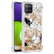 Силиконовый (TPU) чехол Deexe Fashion Glitter для Samsung Galaxy A22 (A225) / M22 (M225) - Black and White Dog. Фото 2 из 7