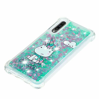 Силіконовий (TPU) чохол Deexe Fashion Glitter для Samsung Galaxy A50 (A505) / A30s (A307) / A50s (A507), Unicorn