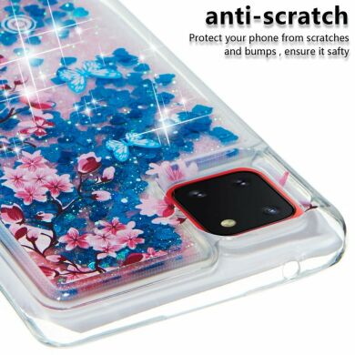 Силіконовий (TPU) чохол Deexe Fashion Glitter для Samsung Galaxy Note 10 Lite (N770) - Flower Branch