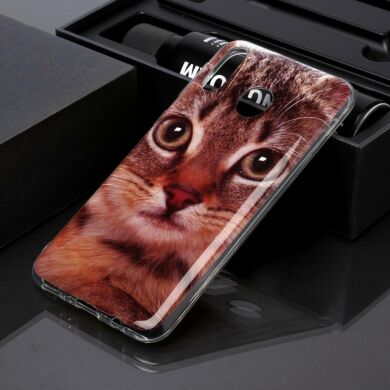 Силиконовый (TPU) чехол Deexe Life Style для Samsung Galaxy M20 (M205) - Cat
