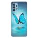 Силіконовий (TPU) чохол Deexe LumiCase для Samsung Galaxy A32 (А325) - Blue Butterfly