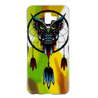 Силіконовий (TPU) чохол Deexe LumiCase для Samsung Galaxy J6+ (J610), Owl Dream Catcher
