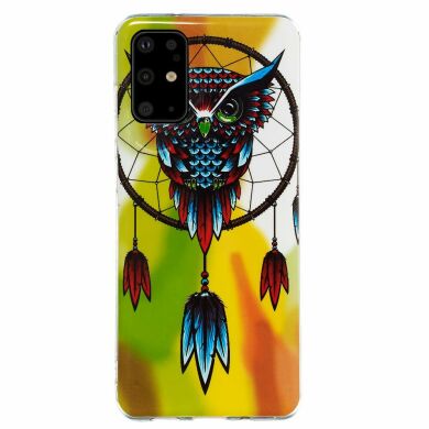 Силиконовый (TPU) чехол Deexe LumiCase для Samsung Galaxy S20 Plus (G985) - Owl Dream Catcher