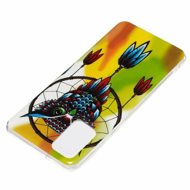 Силиконовый (TPU) чехол Deexe LumiCase для Samsung Galaxy S20 Plus (G985) - Owl Dream Catcher