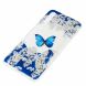 Силіконовий (TPU) чохол Deexe Pretty Glossy для Samsung Galaxy A70 (A705) - Butterfly and White Flowers