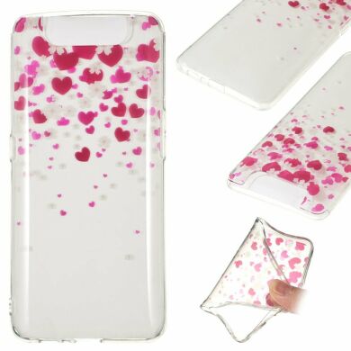Силіконовий (TPU) чохол Deexe Pretty Glossy для Samsung Galaxy A80 (A805), Hearts