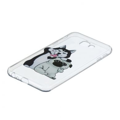 Силіконовий (TPU) чохол Deexe Pretty Glossy для Samsung Galaxy J4+ (J415), Husky and Shar Pei