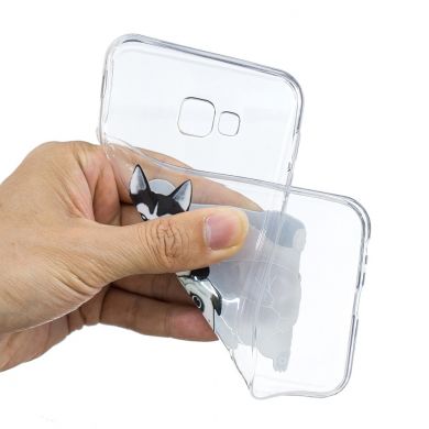 Силіконовий (TPU) чохол Deexe Pretty Glossy для Samsung Galaxy J4+ (J415), Husky and Shar Pei