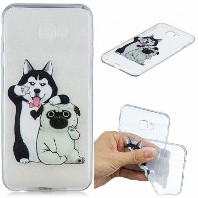 Силіконовий (TPU) чохол Deexe Pretty Glossy для Samsung Galaxy J4+ (J415), Husky and Shar Pei