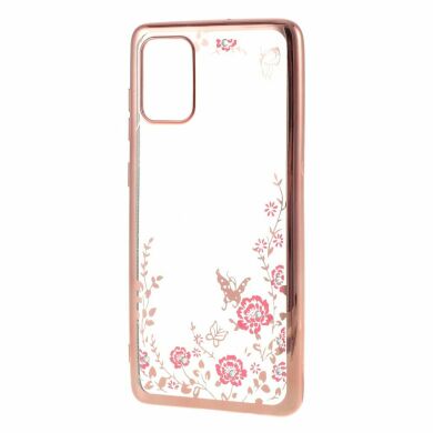Силиконовый (TPU) чехол Deexe Shiny Cover для Samsung Galaxy A71 (A715) - Rose Gold