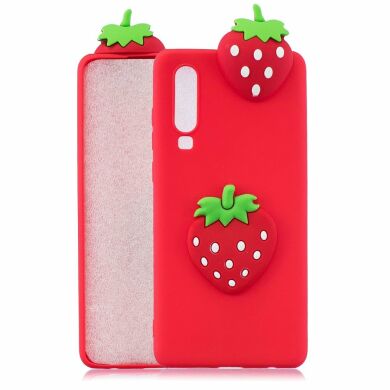 Силіконовий (TPU) чохол UniCase 3D Cartoon Pattern для Samsung Galaxy A70 (A705) - Strawberry