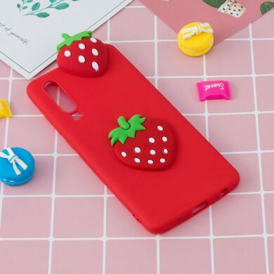 Силіконовий (TPU) чохол UniCase 3D Cartoon Pattern для Samsung Galaxy A70 (A705) - Strawberry
