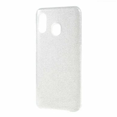 Силіконовий (TPU) чохол UniCase Glitter Cover для Samsung Galaxy A30 (A305), Silver