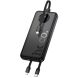 Внешний аккумулятор HOCO J132 Sabio 22.5W + PD20W (10000mAh) + кабель 2Type-C + Lightning - Black. Фото 2 из 5