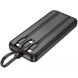 Внешний аккумулятор HOCO J132 Sabio 22.5W + PD20W (10000mAh) + кабель 2Type-C + Lightning - Black. Фото 3 из 5