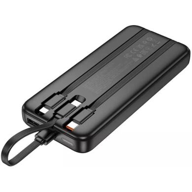 Внешний аккумулятор HOCO J132 Sabio 22.5W + PD20W (10000mAh) + кабель 2Type-C + Lightning - Black
