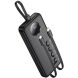 Внешний аккумулятор HOCO J132 Sabio 22.5W + PD20W (10000mAh) + кабель 2Type-C + Lightning - Black. Фото 1 из 5