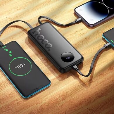 Внешний аккумулятор HOCO J132 Sabio 22.5W + PD20W (10000mAh) + кабель 2Type-C + Lightning - Black