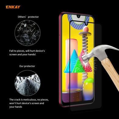 Захисне скло ENKAY Full Glue для Samsung Galaxy M31 (M315) / Galaxy M21 (M215) - Black