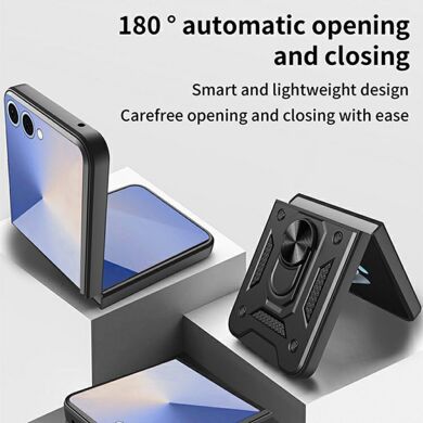 Защитный чехол Deexe Armor Shield для Samsung Galaxy Flip 8 - Black