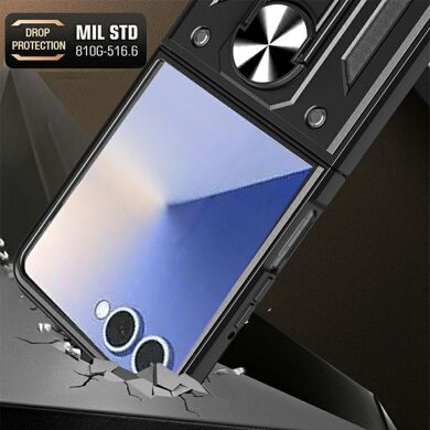 Защитный чехол Deexe Armor Shield для Samsung Galaxy Flip 8 - Black