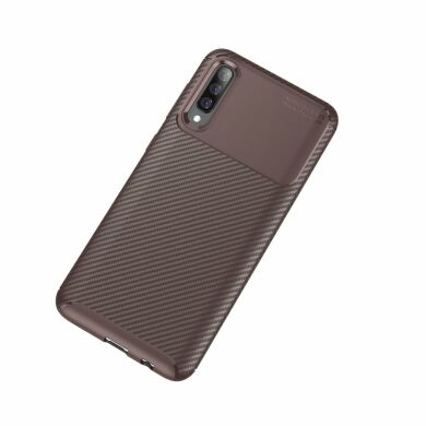 Защитный чехол Deexe Fusion для Samsung Galaxy A70 (A705) - Brown