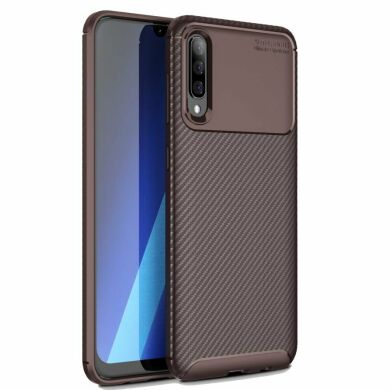 Защитный чехол Deexe Fusion для Samsung Galaxy A70 (A705) - Brown