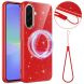 Защитный чехол Deexe Glitter Case with MagSafe для Samsung Galaxy A37 (A376) / A36 (A366) / A56 (A566) - Red. Фото 1 из 7