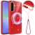 Защитный чехол Deexe Glitter Case with MagSafe для Samsung Galaxy A37 (A376) / A36 (A366) / A56 (A566) - Red
