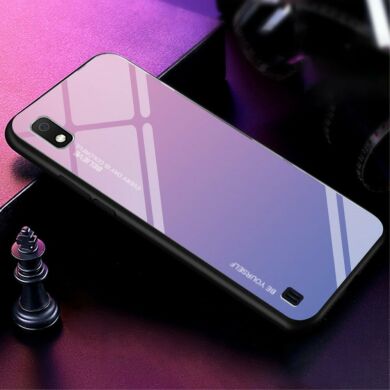Защитный чехол Deexe Gradient Color для Samsung Galaxy A10 (A105) - Pink / Purple