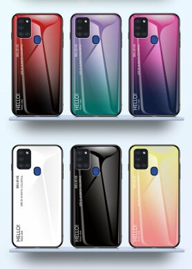 Защитный чехол Deexe Gradient Color для Samsung Galaxy A21s (A217) - Black / Blue
