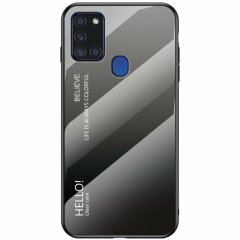 Захисний чохол Deexe Gradient Color для Samsung Galaxy A21s (A217) - Black / Grey