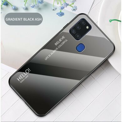 Защитный чехол Deexe Gradient Color для Samsung Galaxy A21s (A217) - Black / Grey
