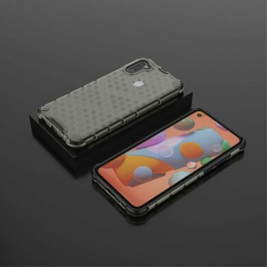 Защитный чехол Deexe Honeycomb Series для Samsung Galaxy A11 (A115) - Black