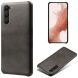 Защитный чехол Deexe Leather Back Cover для Samsung Galaxy S24 - Black. Фото 1 из 4